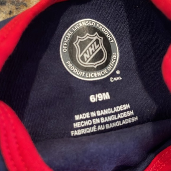NWOT Set/2 Washington Capitals onesies 6/9 mths - Picture 5 of 5